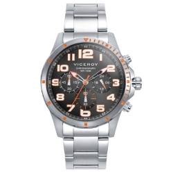 Reloj Viceroy Heat de hombre, cronógrafo y detalles en rojo 401373-14.