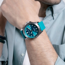 Reloj Viceroy Heat de hombre con esfera y correa silicona verde, 401367-67.