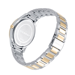 Reloj Viceroy Grand de hombre acero bicolor y esfera azul, 401385-37.