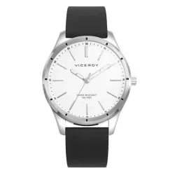 Reloj Viceroy Grand hombre esfera blanca y correa silicona, 401383-07.