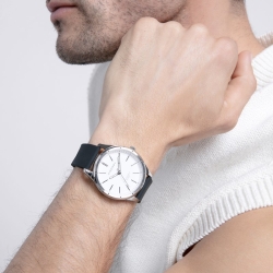 Reloj Viceroy Grand hombre esfera blanca y correa silicona, 401383-07.