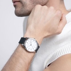 Reloj Viceroy Grand hombre esfera blanca y correa silicona, 401383-07.