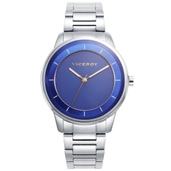 Reloj Viceroy Air de hombre en acero con esfera azul, 401389-36.