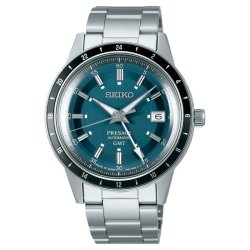 Reloj Presage Style 60´s automático con GMT y esfera azul, SSK009J1.
