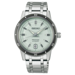Reloj Seiko Presage Style 60's acero con esfera verde claro, SRPL71J1.
