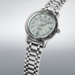 Reloj Seiko Presage Style 60's acero con esfera verde claro, SRPL71J1.