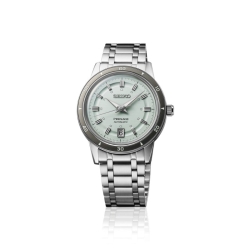 Reloj Seiko Presage Style 60's acero con esfera verde claro, SRPL71J1.