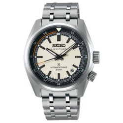 Reloj Seiko Prospex Speedtimer Automatic 3 days esfera beige SPB513J1.