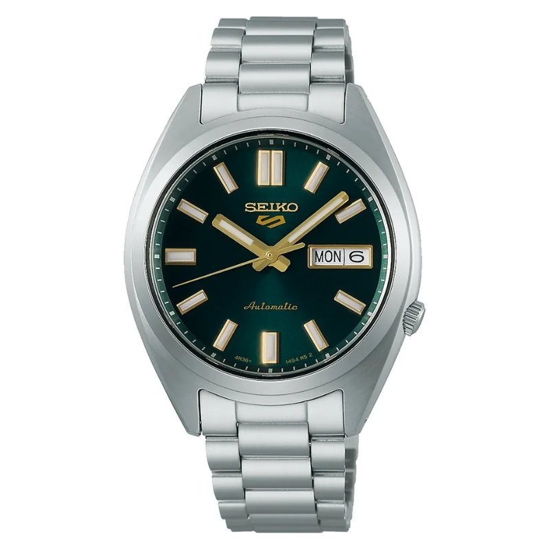 Reloj Seiko 5 Sports SNXS Style acero y esfera verde, SRPL57K1.