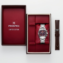 Reloj Seiko Prospex Speedtimer Solar Chronograph burdeos EU, SSC953P1.