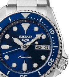 Reloj Seiko 5 Sports SKX Street Style esfera azul, 38mm, SRPL77K1.