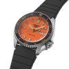 Reloj Seiko 5 Sports SKX con esfera naranja y correa negra, SRPL89K1.