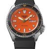 Reloj Seiko 5 Sports SKX con esfera naranja y correa negra, SRPL89K1.