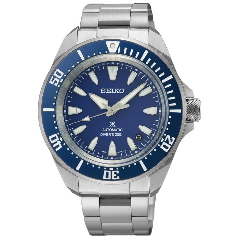 Reloj Seiko Prospex Mar Samurai en acero y esfera azul, SRPL51K1.