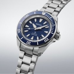 Reloj Seiko Prospex Mar Samurai en acero y esfera azul, SRPL51K1.