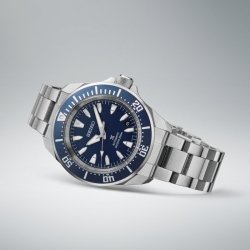 Reloj Seiko Prospex Mar Samurai en acero y esfera azul, SRPL51K1.