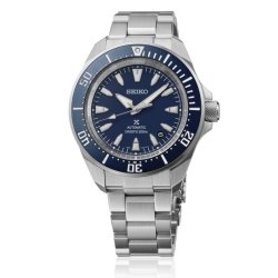 Reloj Seiko Prospex Mar Samurai en acero y esfera azul, SRPL51K1.