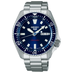 Reloj Seiko 5 Sports SKX Series en acero y esfera azul SRPL83K1.