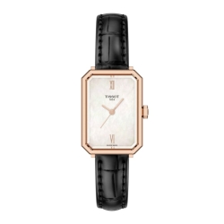 Reloj Tissot SRV esfera nácar, caja rosada y correa T1601103611300.