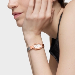 Reloj Tous Oval Icon acero bicolor rosé y malla milanesa, 3000145400.