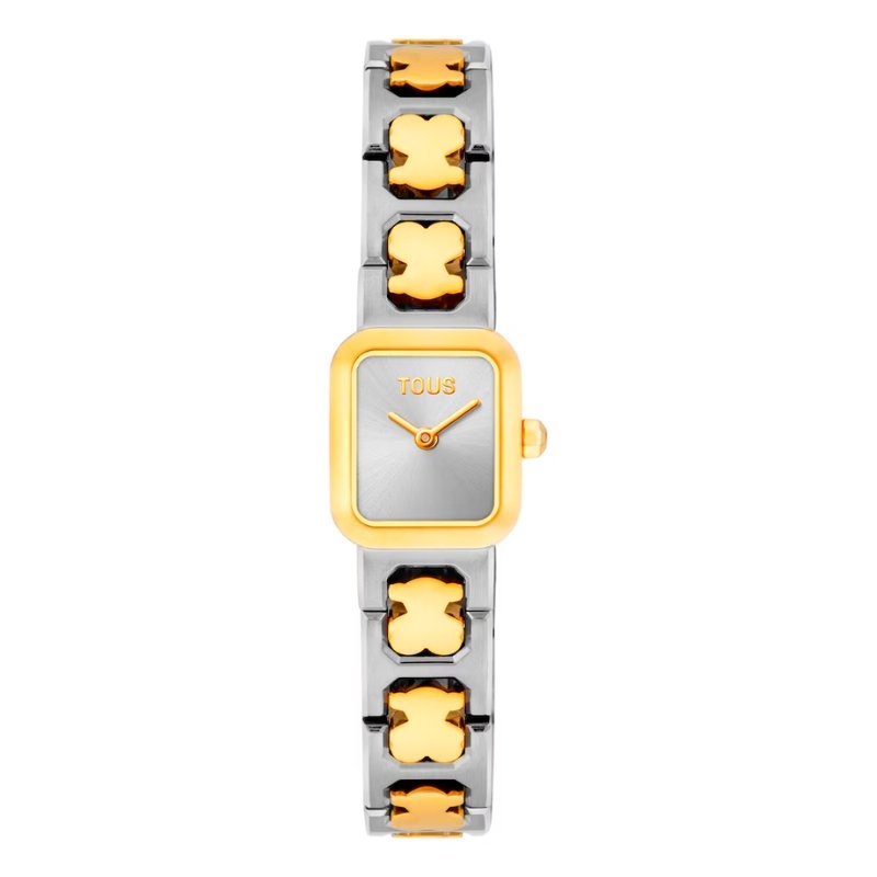 Reloj Tous Icon Time acero bicolor con osos en brazalete, 3000145900.