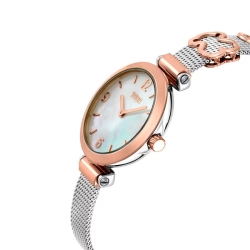 Reloj Tous Icon Charm bicolor rosé con esfera nácar, 3000144500.