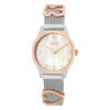 Reloj Tous Epic Icon Mesh bicolor rosé y esfera nácar, 3000143900.