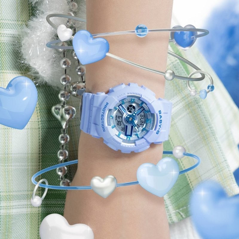 Reloj Casio Baby-G de mujer digital/analógico en lila, BA-110YK-2AER.