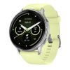 Reloj Garmin Venu® 4 45 mm, plateado y correa amarilla 010-03014-02.