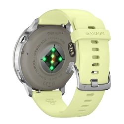 Reloj Garmin Venu® 4 45 mm, plateado y correa amarilla 010-03014-02.