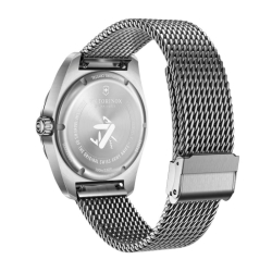 Reloj Victorinox Swiss Army esfera negra y correa malla, V242043.