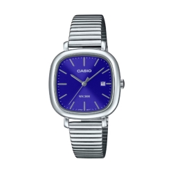 Reloj Casio en acero de mujer con esfera azul, LTP-B166D-2AVEF.