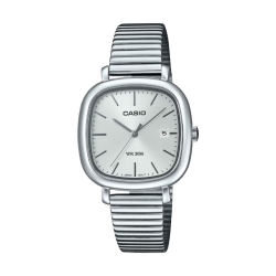 Reloj Casio de mujer en acero, caja cuadrada 30 mm, LTP-B166D-7AVEF.