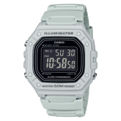 Reloj Casio Iluminator digital de hombre en resina gris, W-218H-8BVEF.