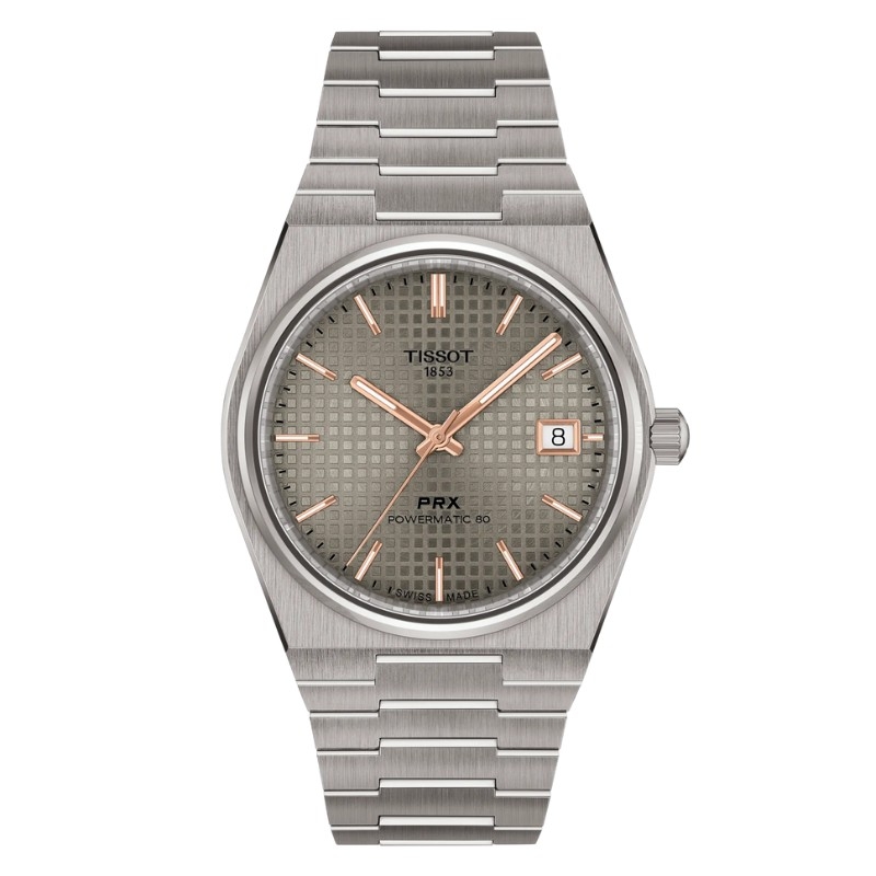 Reloj Tissot PRX Titanium Powermatic 80 caja 38 mm, T1378074406100.