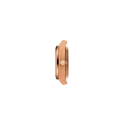 Reloj Tissot PRX en acero rosé y diamantes, 25 mm, T1370103350600.