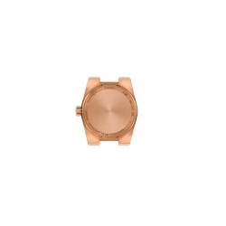 Reloj Tissot PRX en acero rosé y diamantes, 25 mm, T1370103350600.