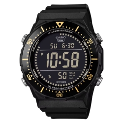Reloj Casio Iluminator digital negro y detalles amarillos, AE-1700H-1BVEF.