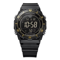Reloj Casio Iluminator digital negro y detalles amarillos, AE-1700H-1BVEF.