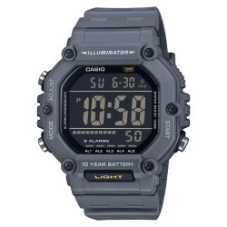 Reloj Casio Iluminator en gris y pantalla inversa, AE-1600H-8BVEF.