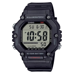 Reloj Casio Iluminator para hombres, digital en negro, AE-1600H-1AVEF.