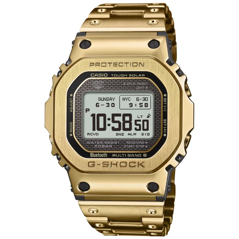 Reloj G-Shock Full Metal solar y acero dorado, GMW-BZ5000GD-9ER.
