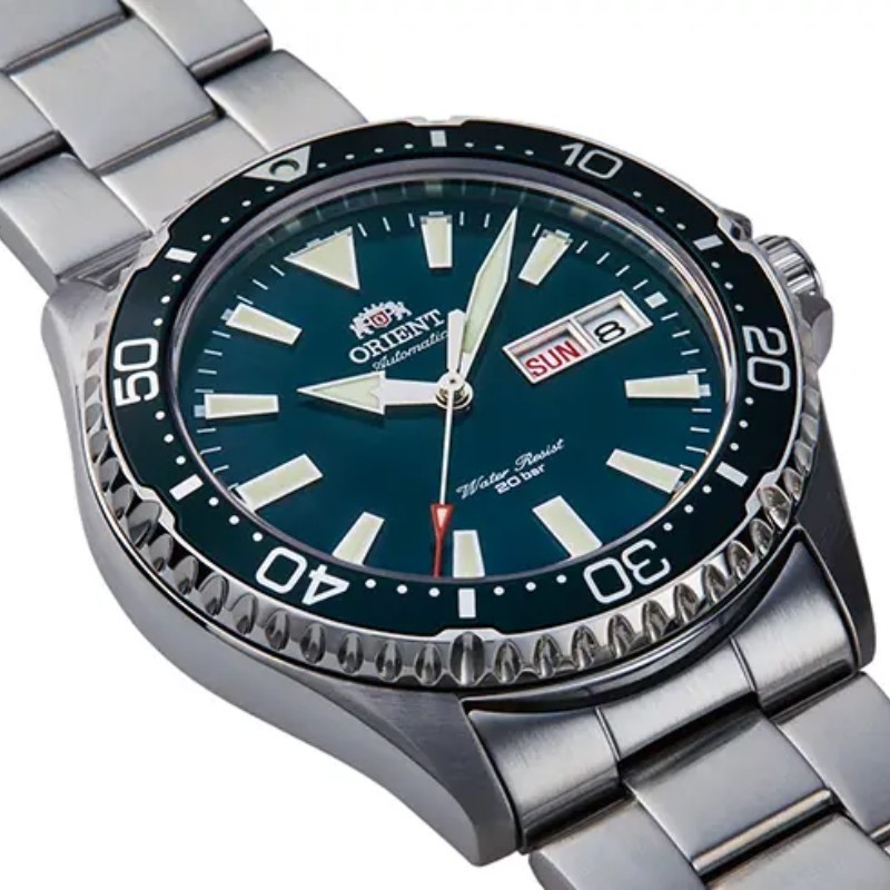 Reloj Orient Mako Kamasu III automático y esfera verde, RA-AA0004E39B.