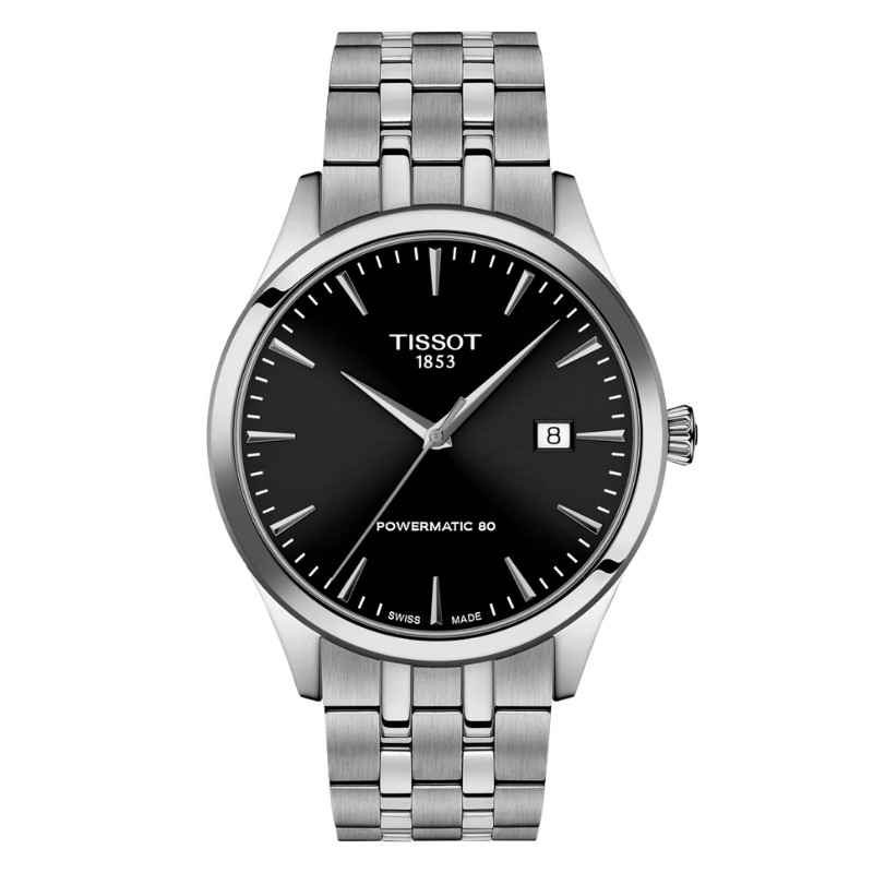 Reloj Tissot Classic Dream Powermatic 80 esfera negra, T1584071105100.