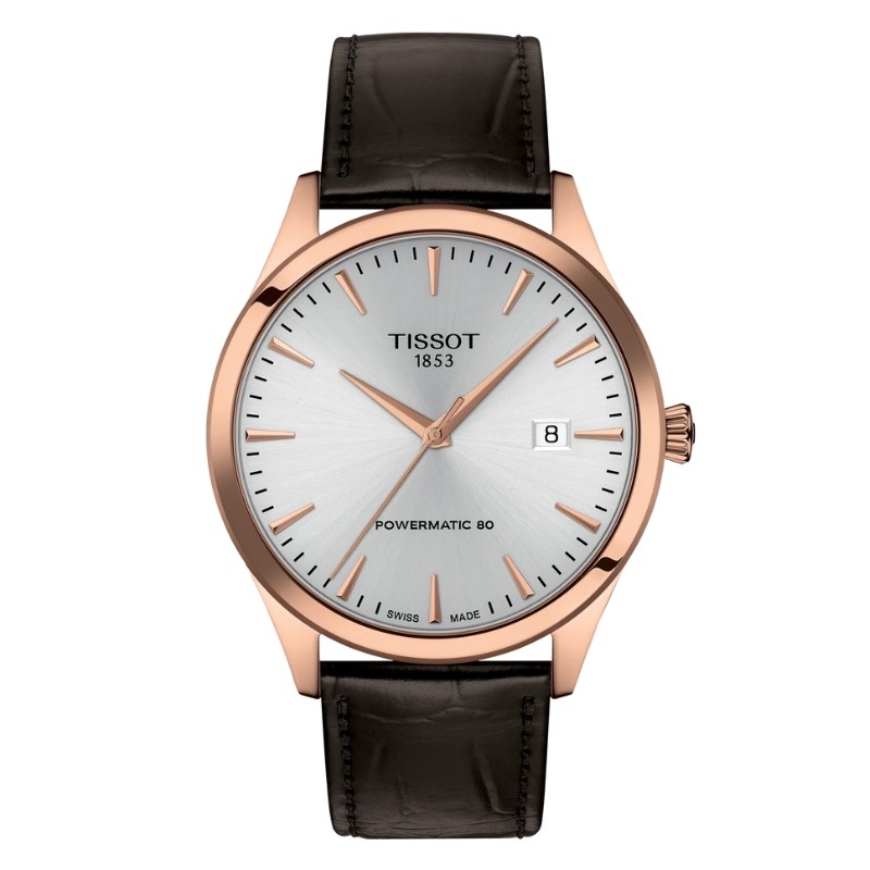 Reloj Tissot Classic Dream Powermatic 80 correa piel, T1584073603100.