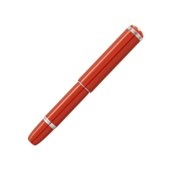 Pluma Montblanc Heritage Rouge et Noir "Baby" en rojo coral, 127855.