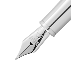 Pluma Montblanc Heritage Rouge et Noir "Baby" en rojo coral, 127855.