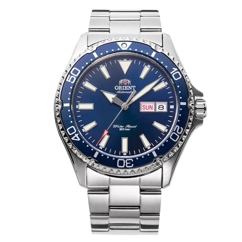 Reloj Orient Mako II automático acero y esfera azul, RA-AA0002L39B.