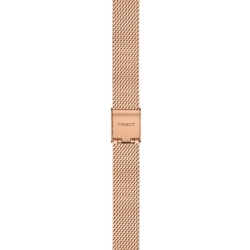Reloj Tissot SRV de mujer rosado con malla milanesa, T1601103303300.