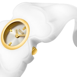 Reloj joya Tous Bear Folks dorado y brazalete blanco, 3000147200.